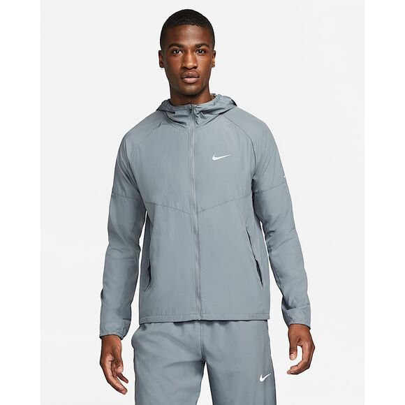Nike NWT Repel Miler Jacket Reflective Silver/Smoke Grey Medium - Picture 2 of 10